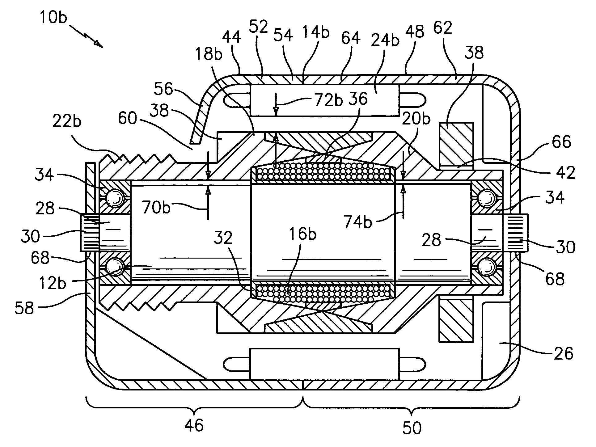 Brushless electric machine with stator with cascaded end loops