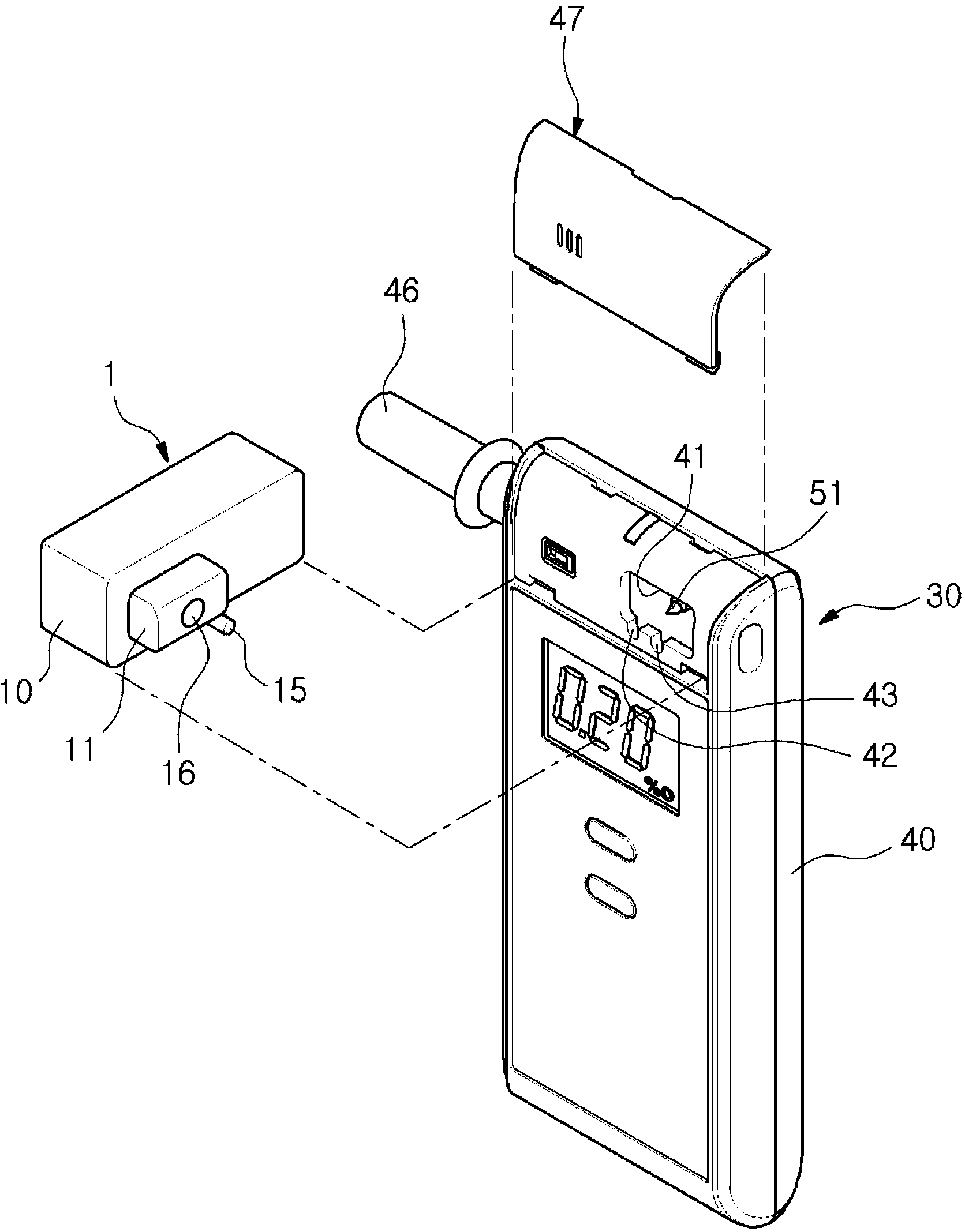 Cartridge provided with standard alcohol gas for breathalyzer