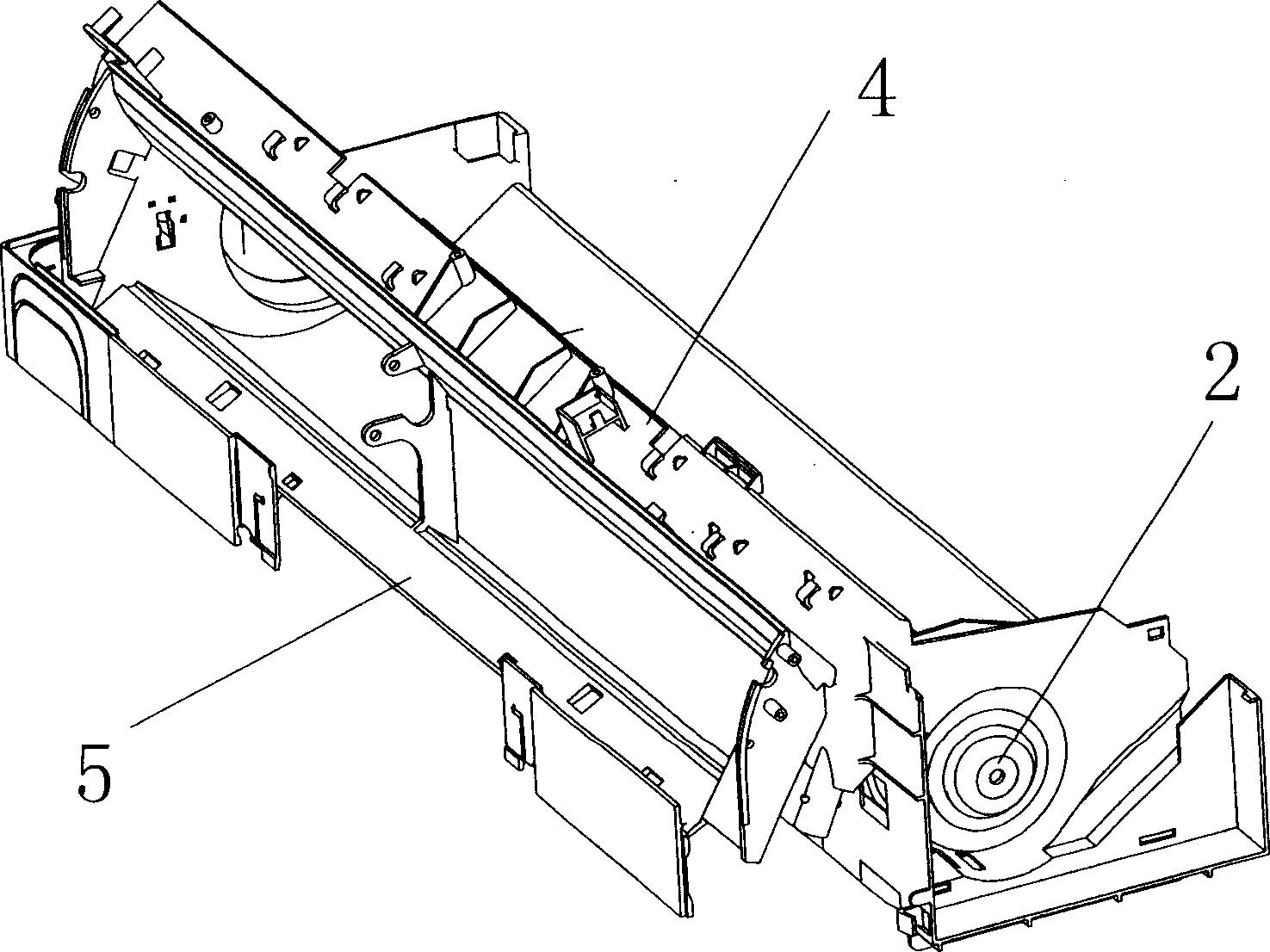 Easy-to-detach type fan electromotor installation structure for indoor unit of air conditioner