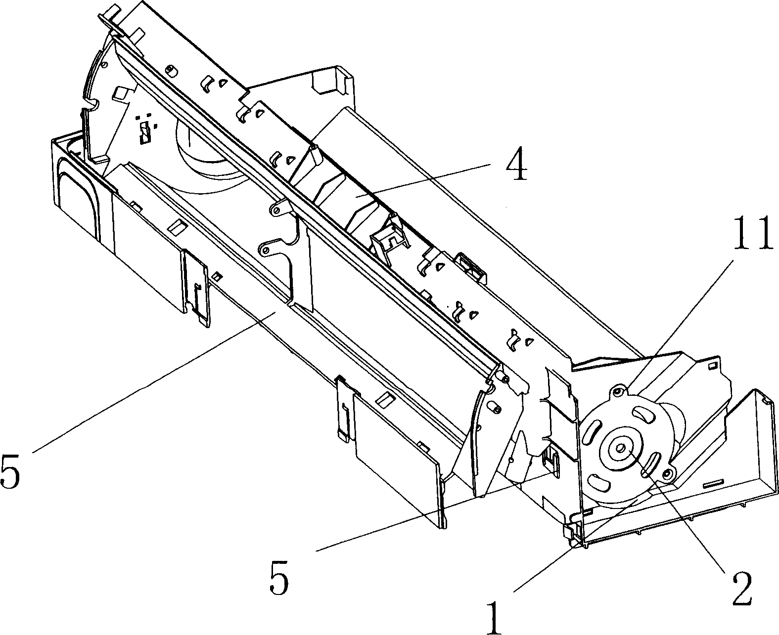 Easy-to-detach type fan electromotor installation structure for indoor unit of air conditioner