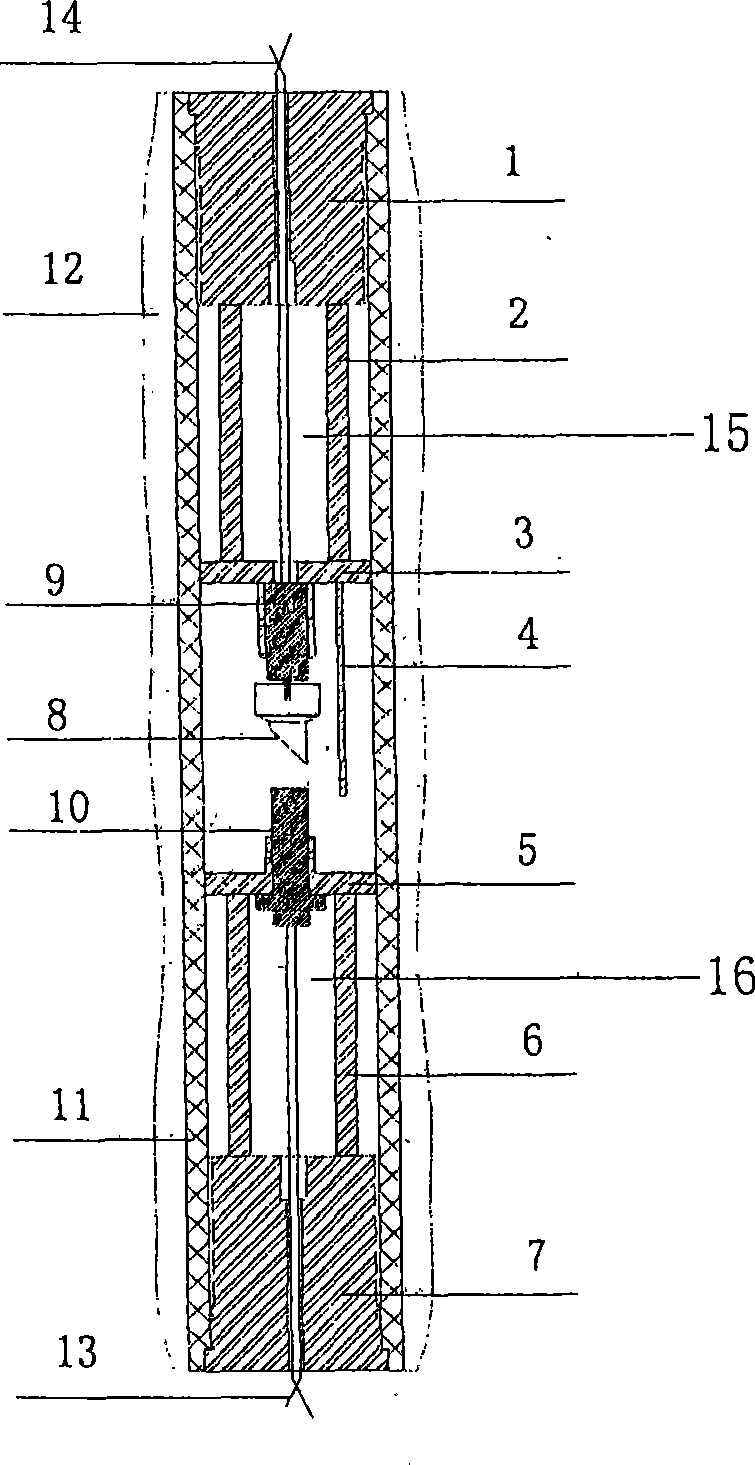 Ultrasonic thickness measurement system for aqueous film/water line at surface of staying cable