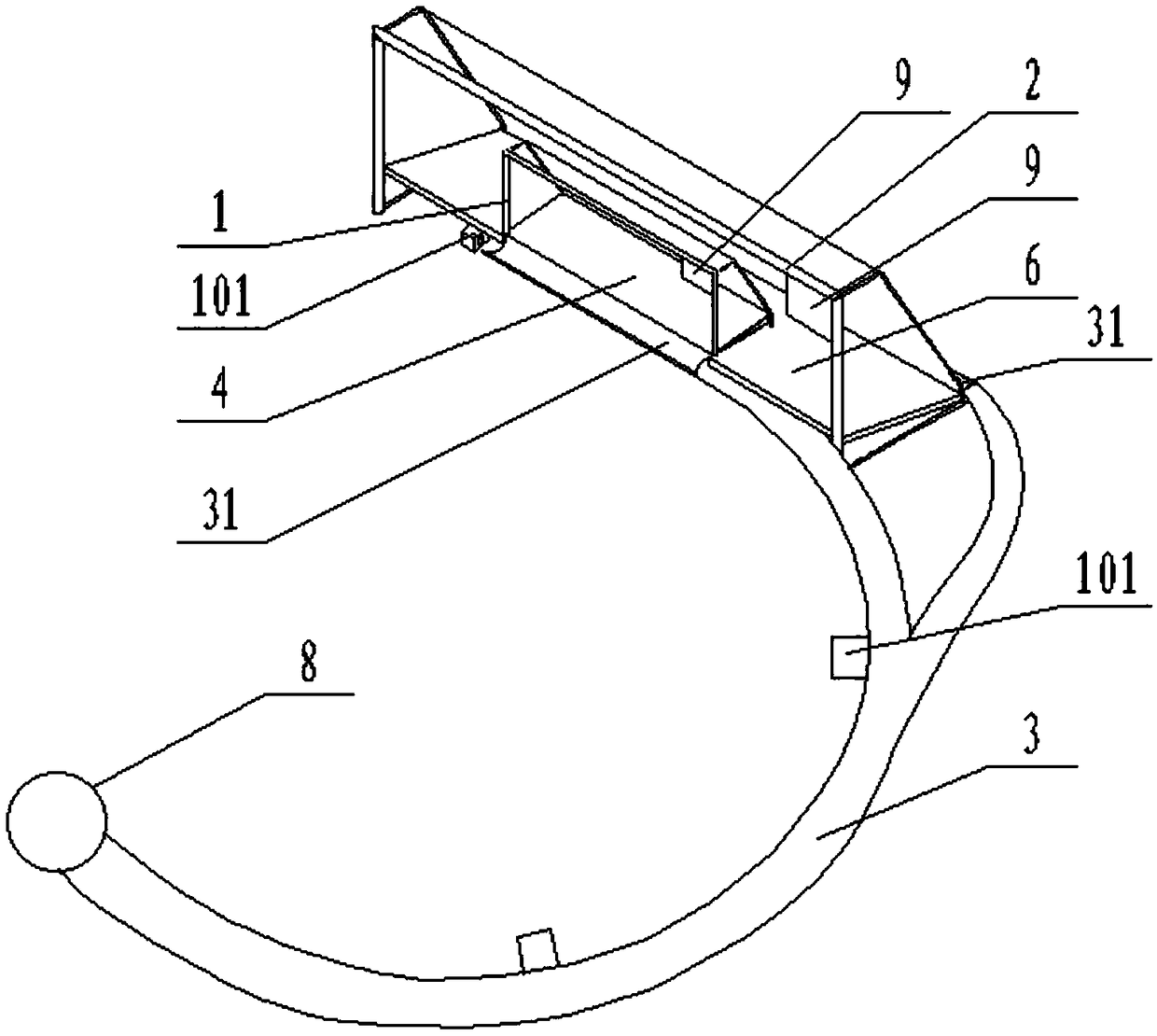 An automated football training device