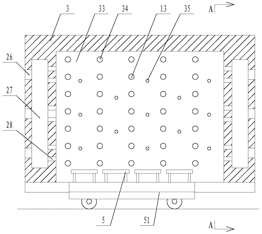 Magnetic material sintering elevator furnace of optimization circulation system