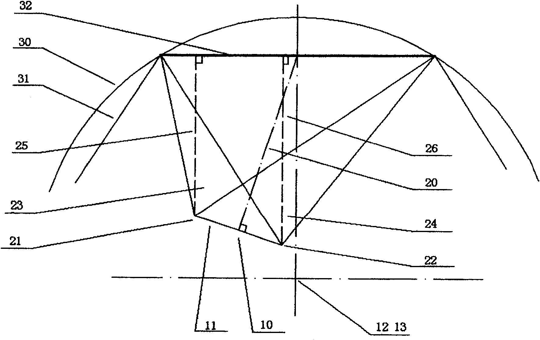 Manufacturing method for 3D dome screen image