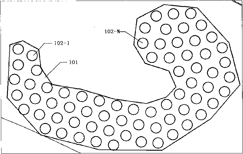 Method for distributing regions and setting points of multiple-quantity and multiple-type sensors