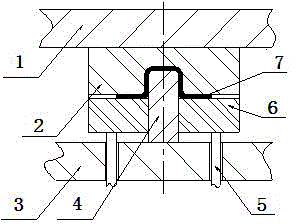 Molding die for processing high-tension plate parts