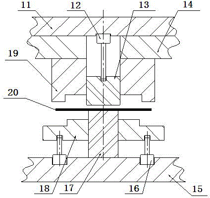 Molding die for processing high-tension plate parts