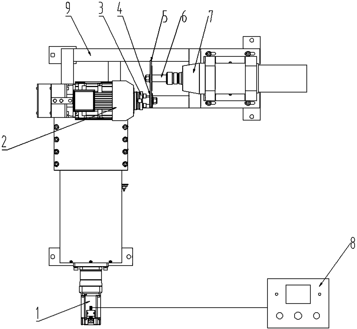 A grinding tool correction mechanism driven by a servo motor