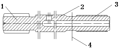 Remanufacturing method after scrapping of brazing tail thread