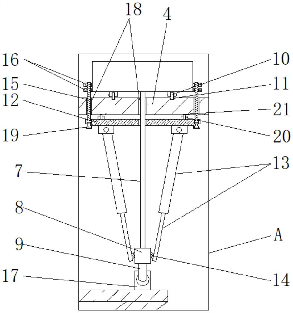 Inhaul cable device for whole-hole span-by-span construction of reinforced concrete composite beam