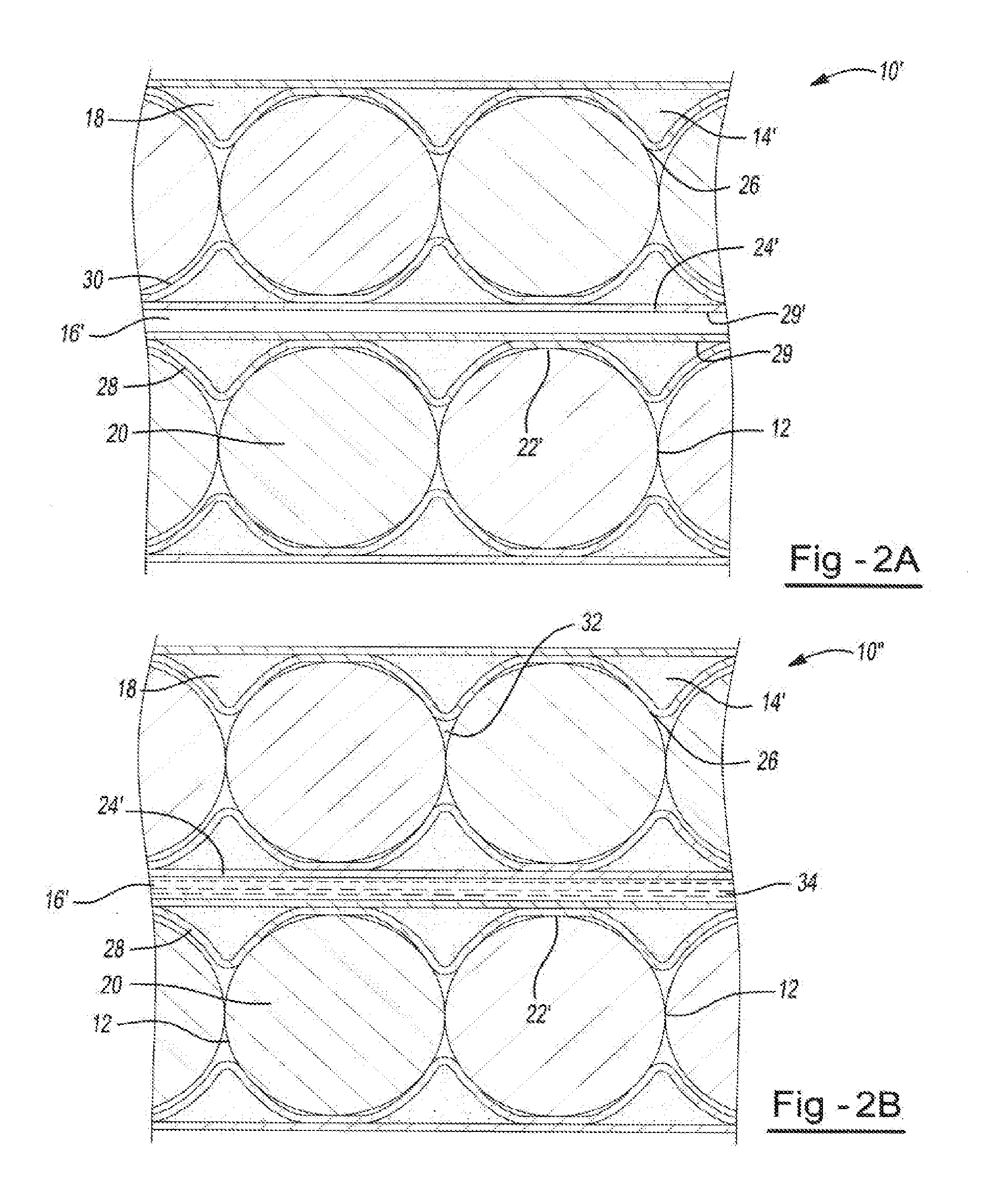 Thermal management of an electrochemical cell by a combination of heat transfer fluid and phase change material