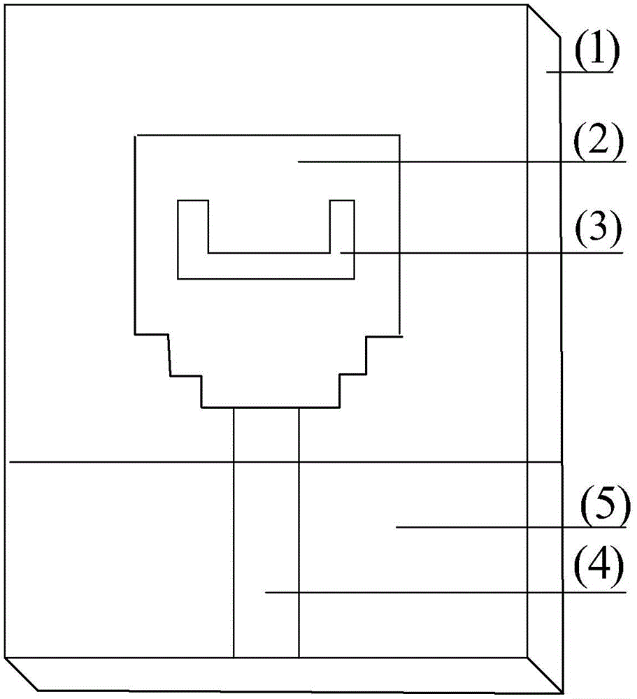 Ultra wideband antenna based on gradient step structure