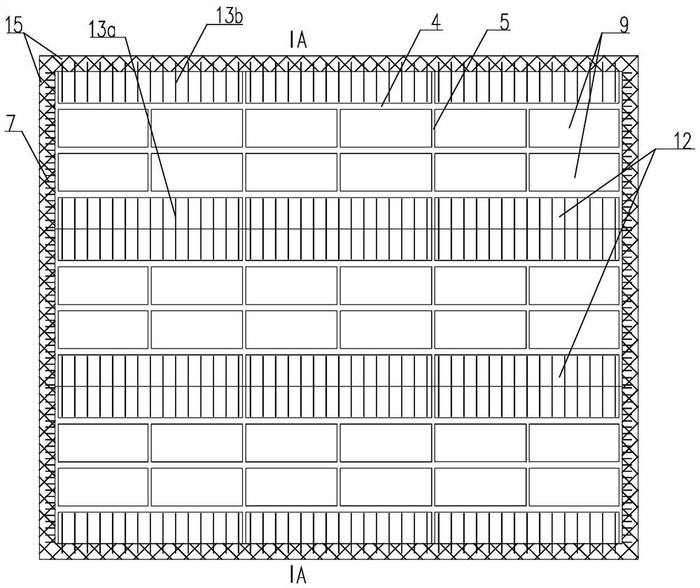 Large-span prefabricated ribbed prestressed hollow bidirectional laminated slab