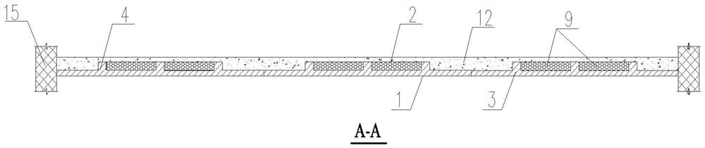 Large-span prefabricated ribbed prestressed hollow bidirectional laminated slab