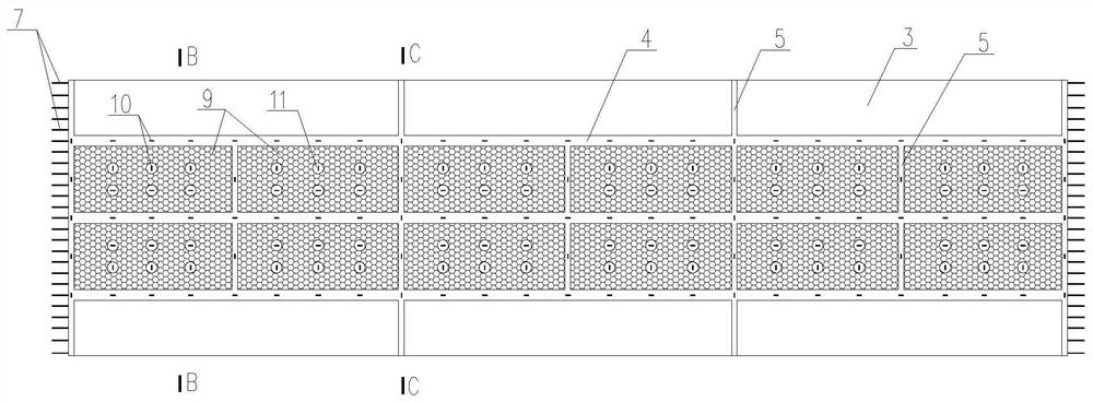 Large-span prefabricated ribbed prestressed hollow bidirectional laminated slab