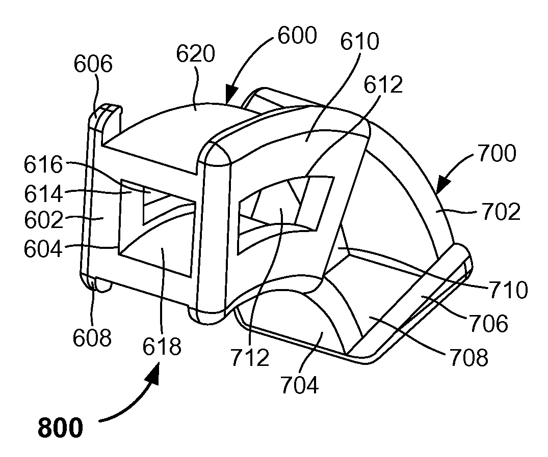 Sliding intervertebral implant