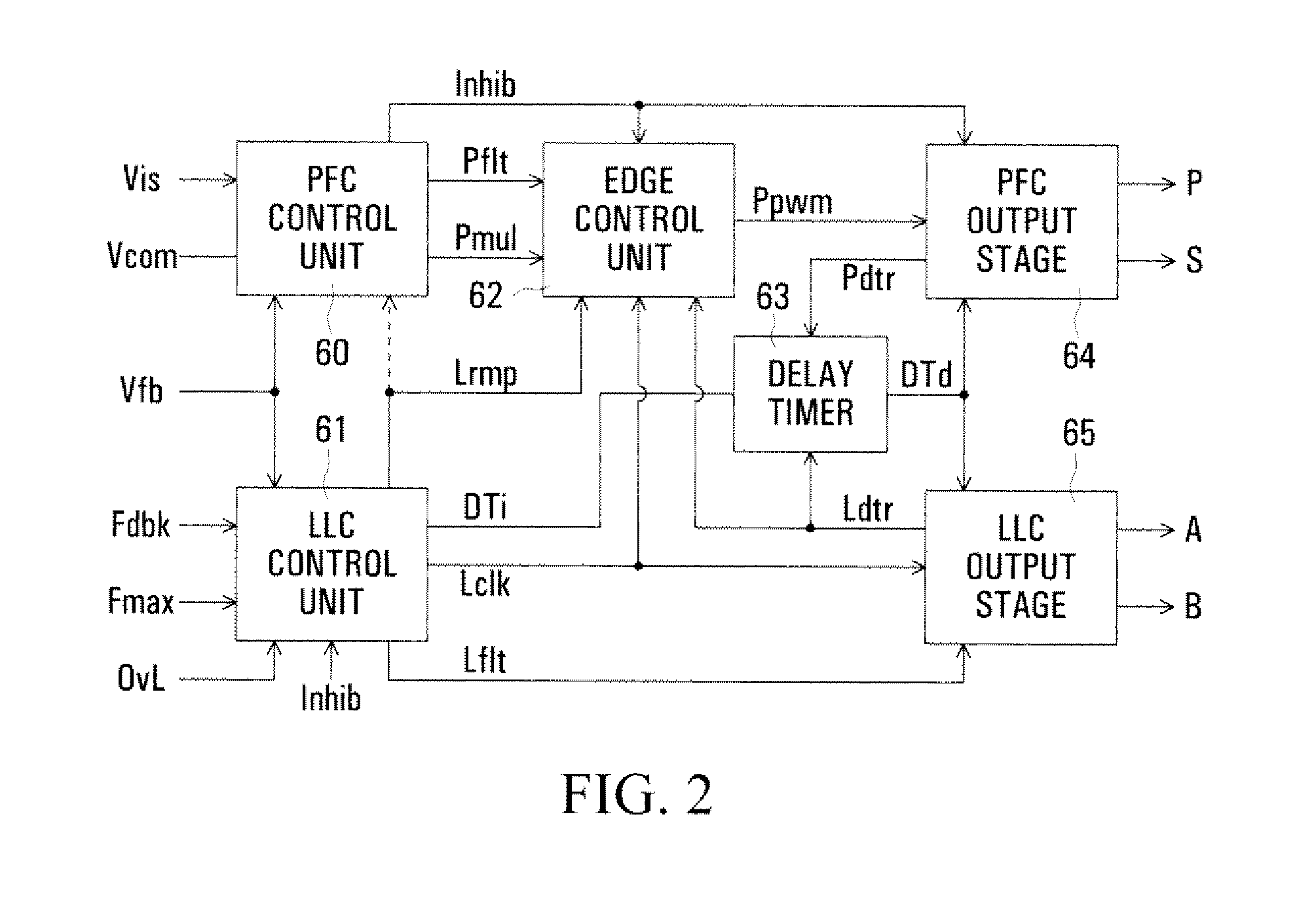 Control arrangement for a pfc power converter