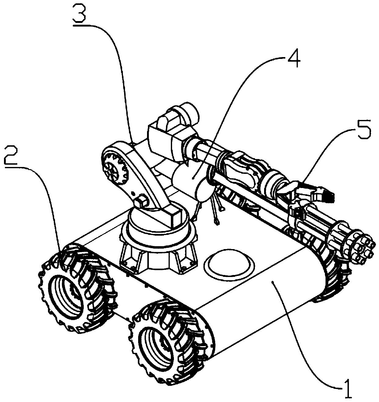 Multifunctional fire-fighting robot