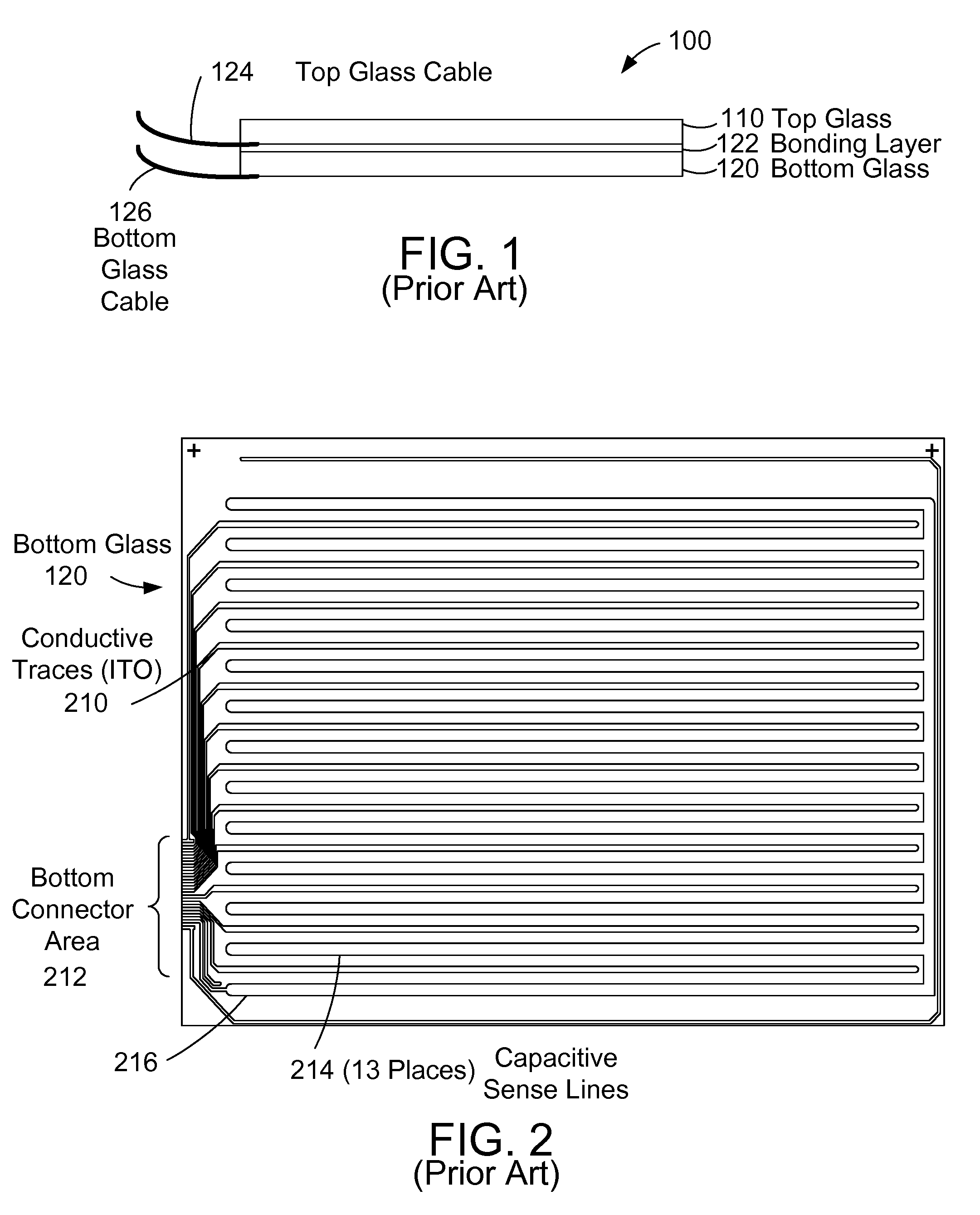 Touch screen with improved optical performace