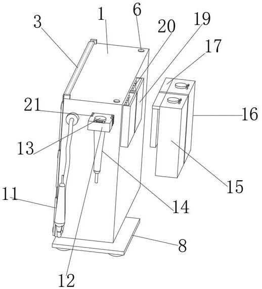 Adjustable mouth mirror for oral surgery