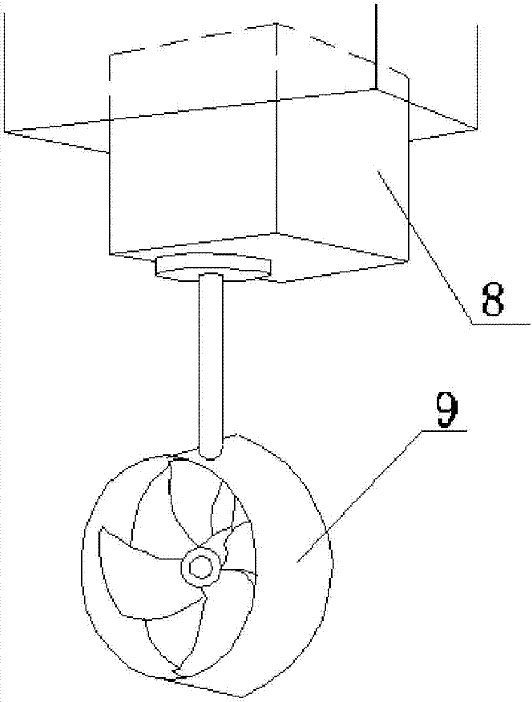 Auxiliary brake device for water body robot and using method