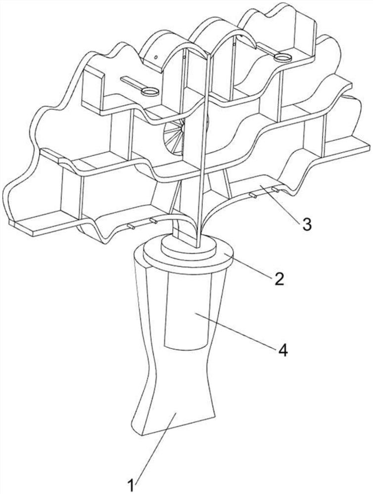 Intelligent bookcase capable of adjusting temperature and humidity