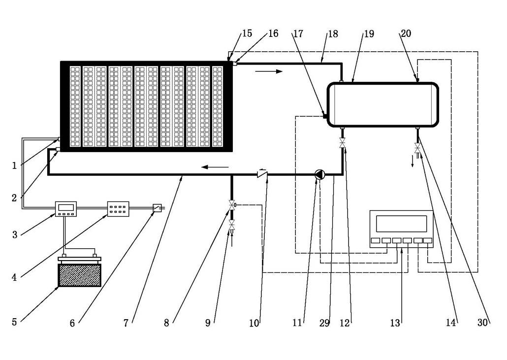 Temperature difference generating hot water system with solar energy photo-thermal semiconductor