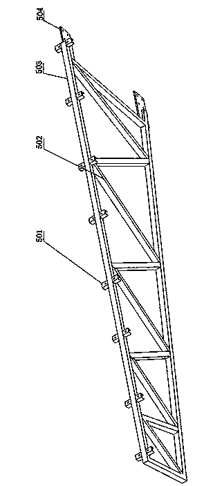 Large tower-type heliostat solar heat collecting support