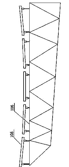 Large tower-type heliostat solar heat collecting support