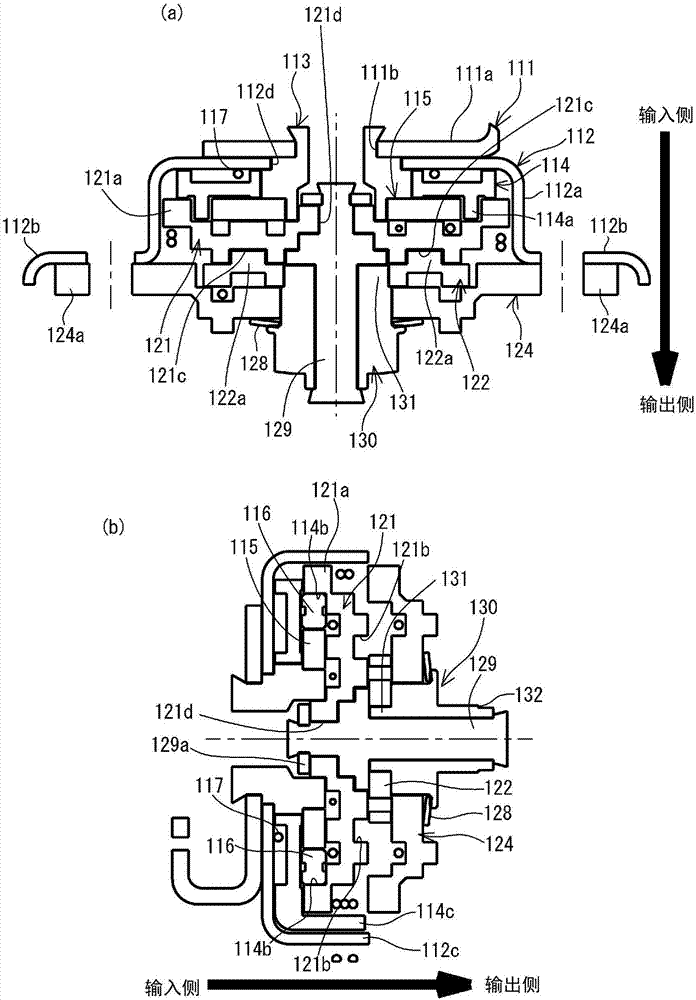 Torque transfer control mechanism and seat structure