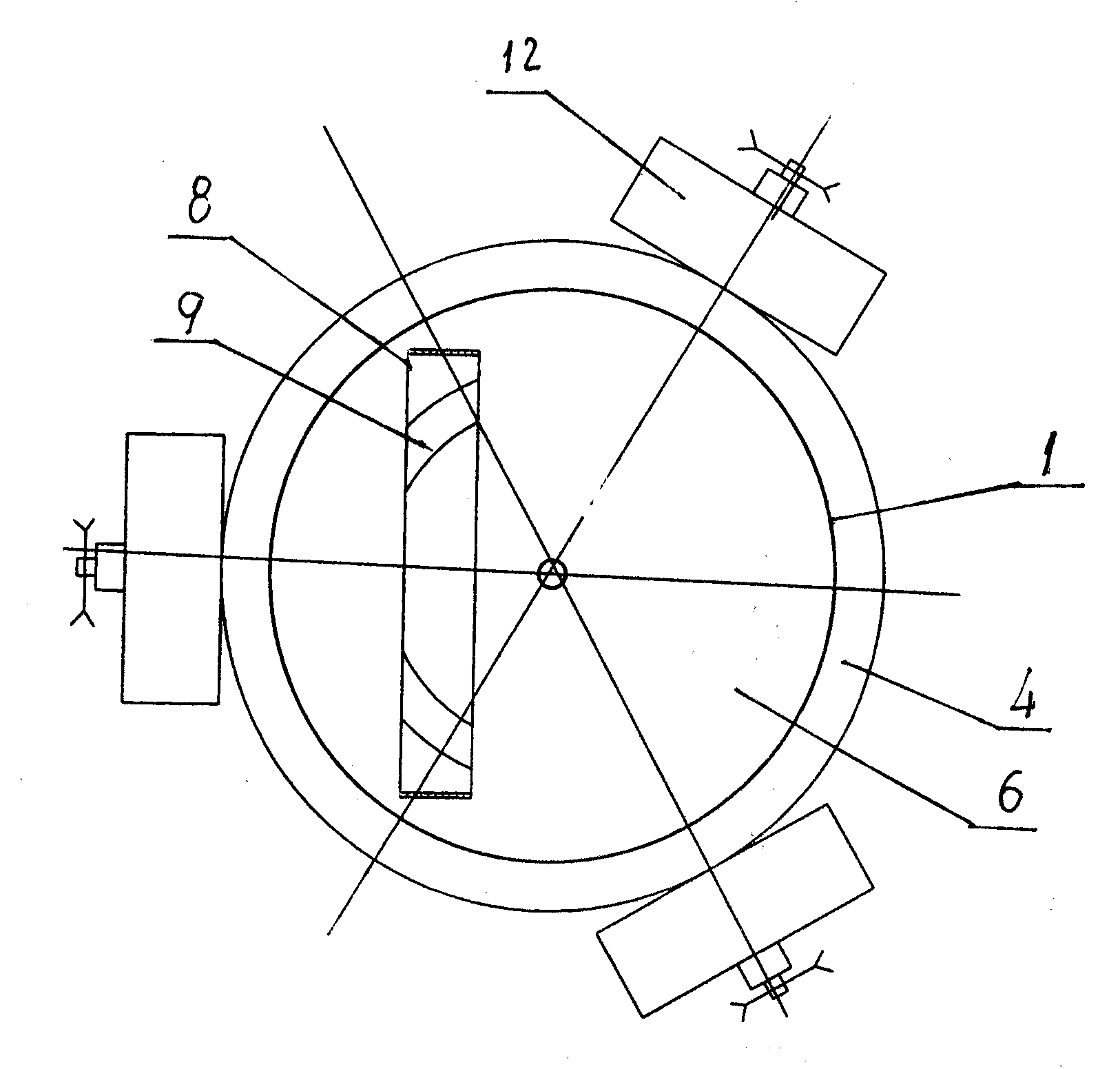 Bottom-feeding vertical type axial flow threshing device