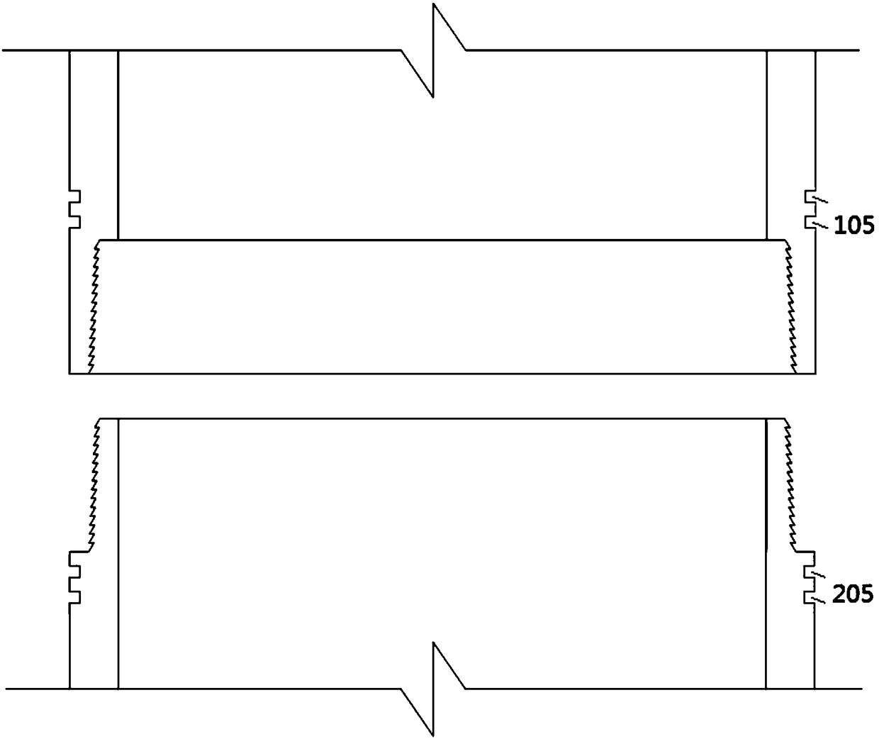 Bell socket with clamping groove in outer wall