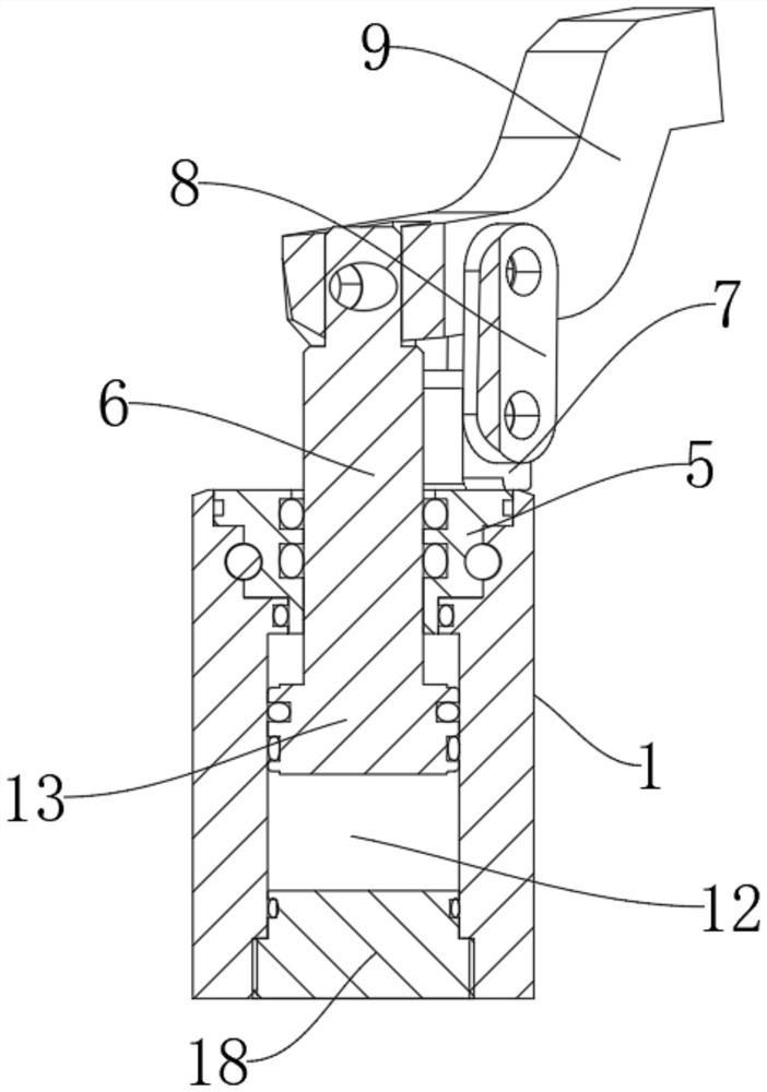 Lever type oil cylinder capable of steering by 360 degrees