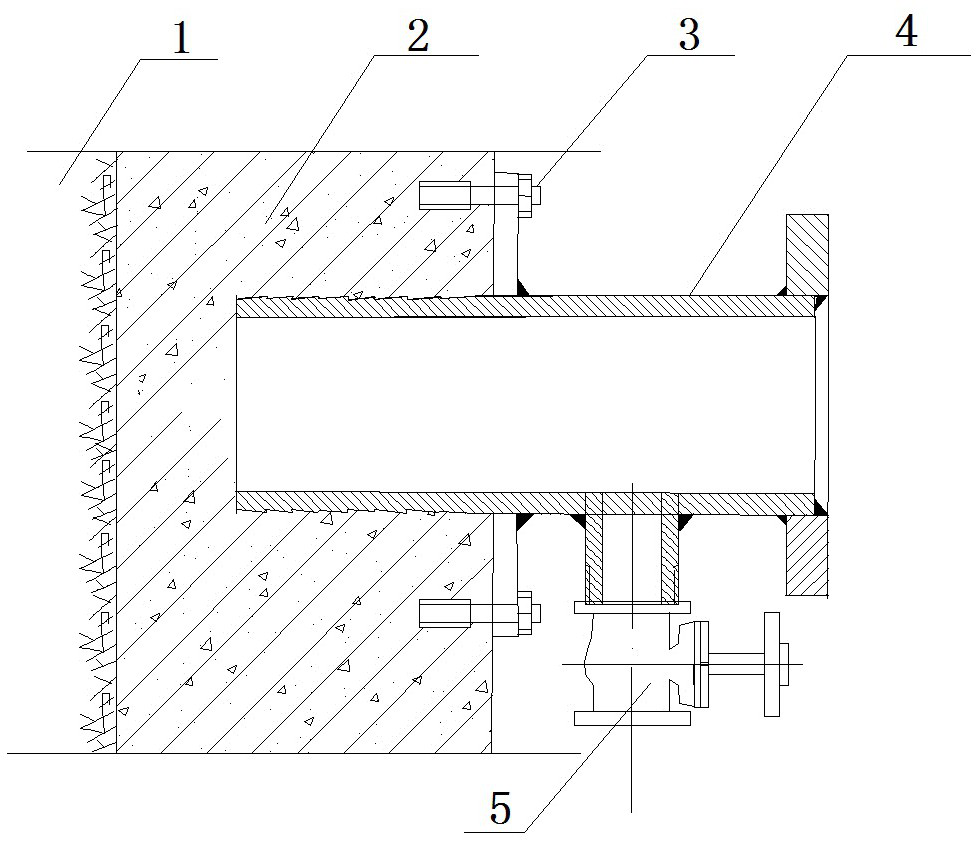 Freezing type pipe shed and construction method thereof