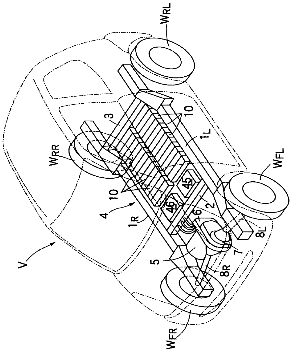 Cooling structure an electric vehicle