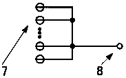 Detector for ray position and energy measurement and signal read-out method