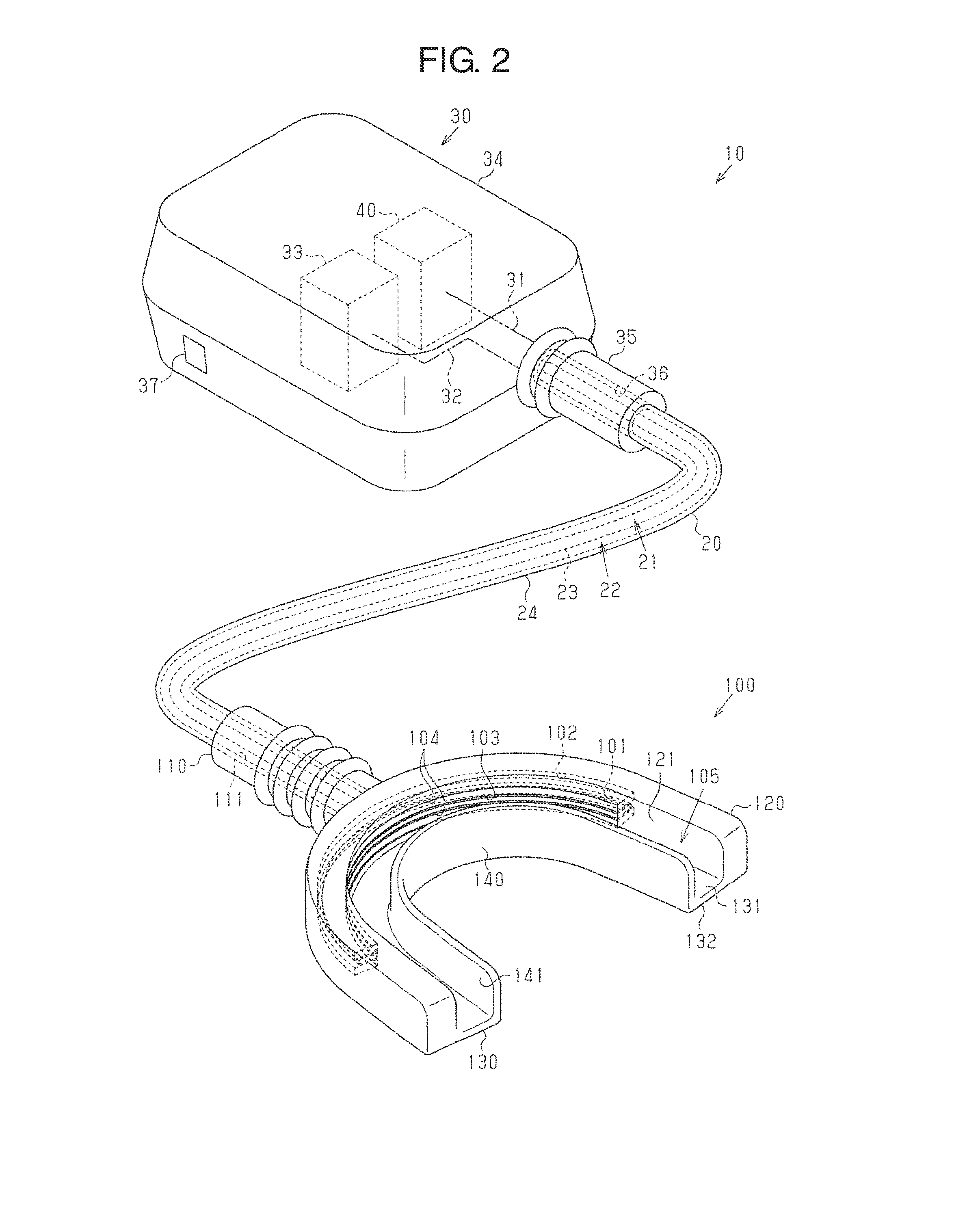 Teeth bleaching apparatus