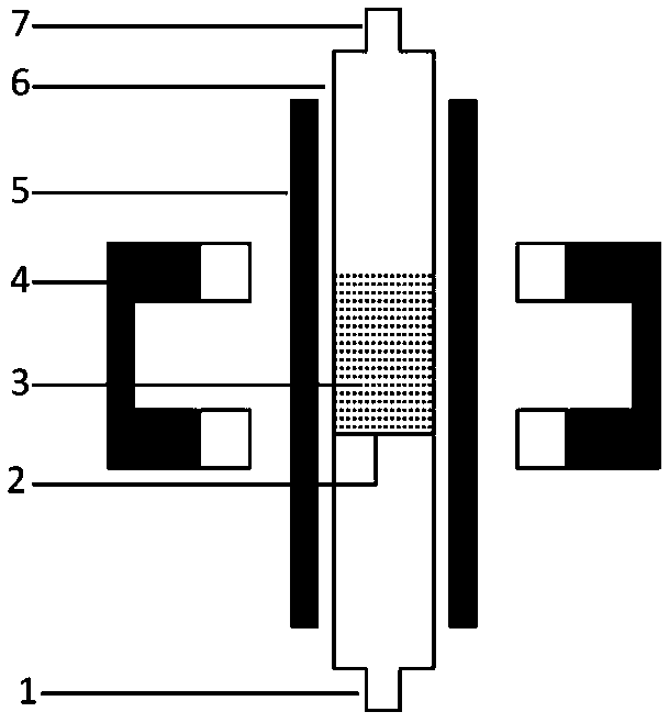 Method for removing biomass gasification pollutants by magnetically stabilized bed