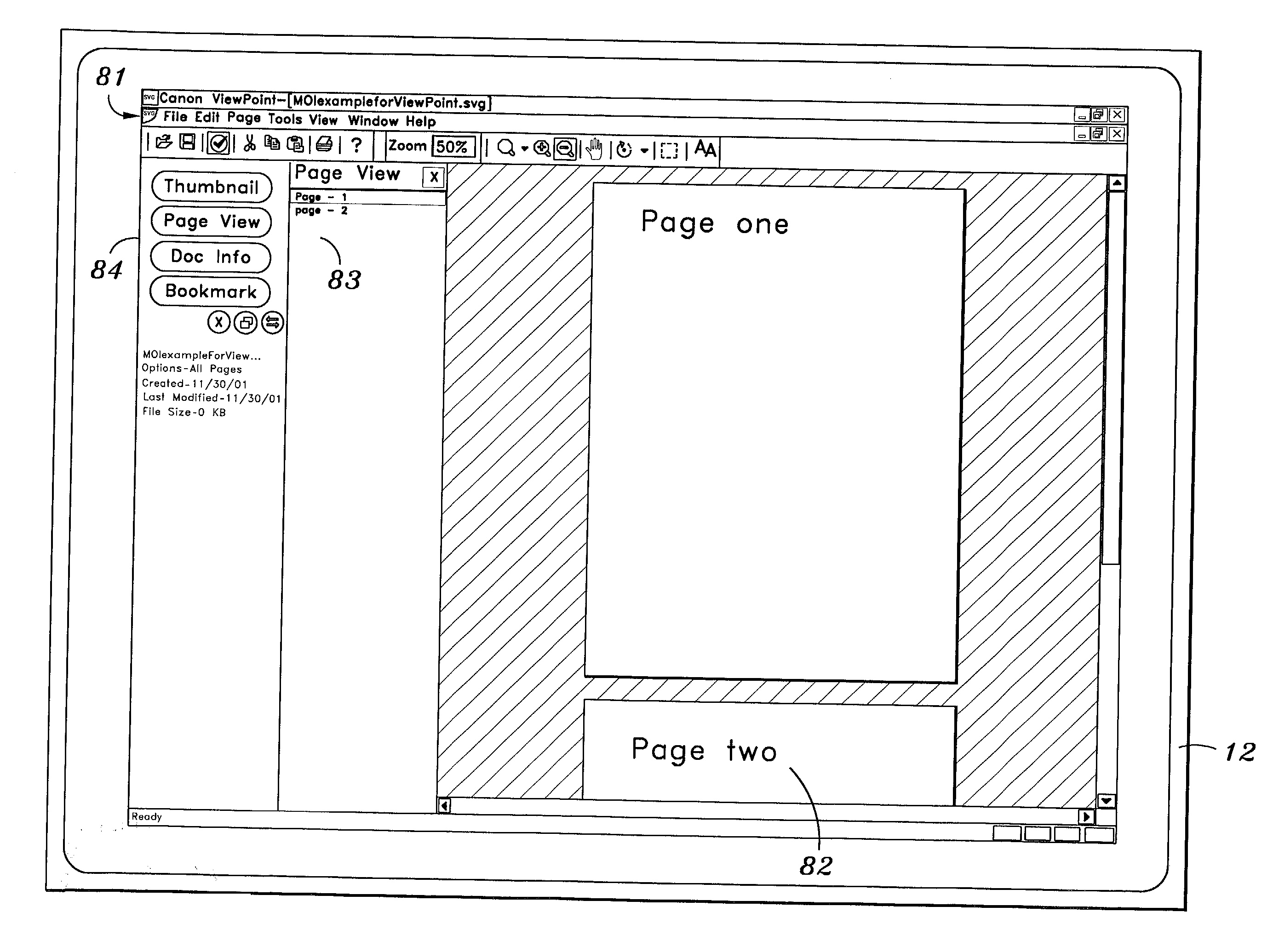 Directory for multi-page SVG document