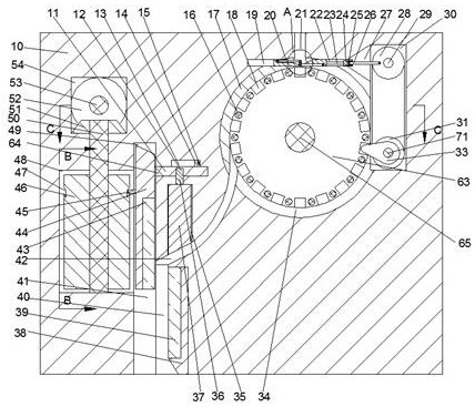 A threaded workpiece self-detachment mold