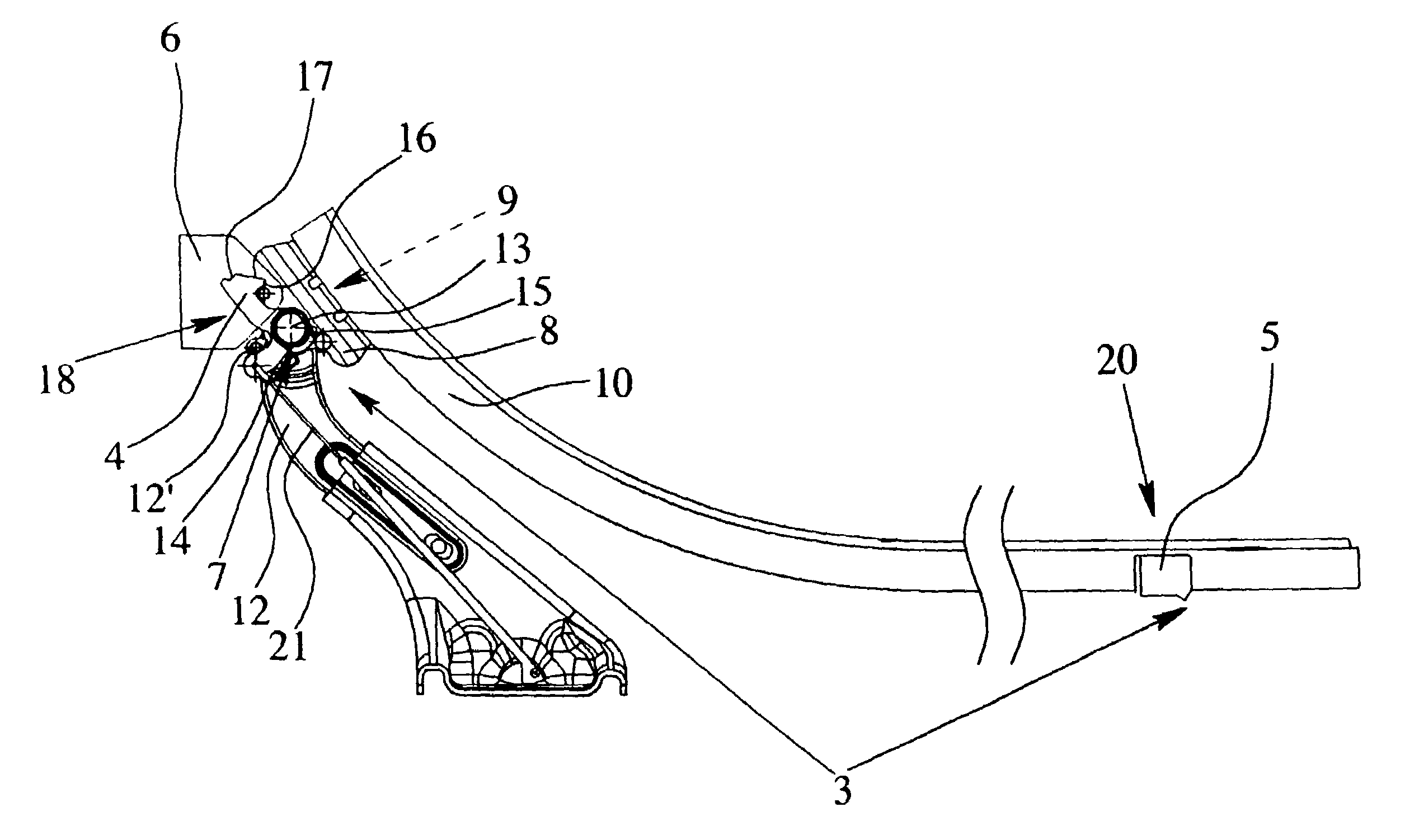 Sliding door arrangement for a motor vehicle