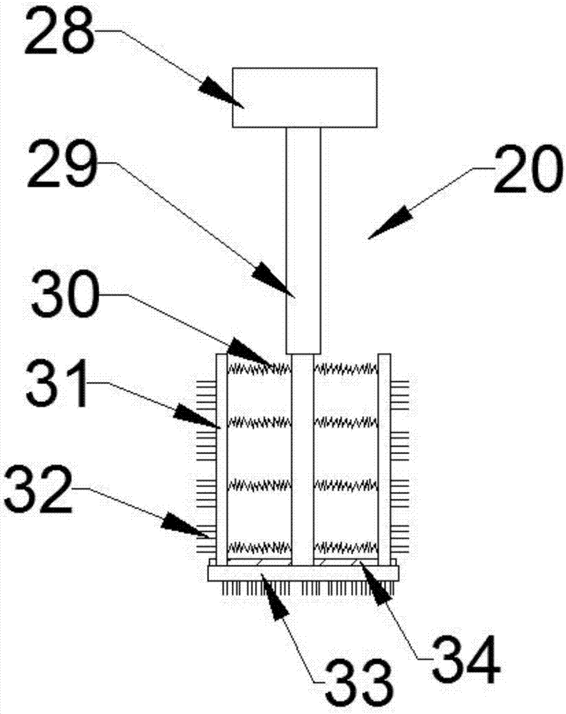 Waste water circulating type remaining concrete recovering and processing device