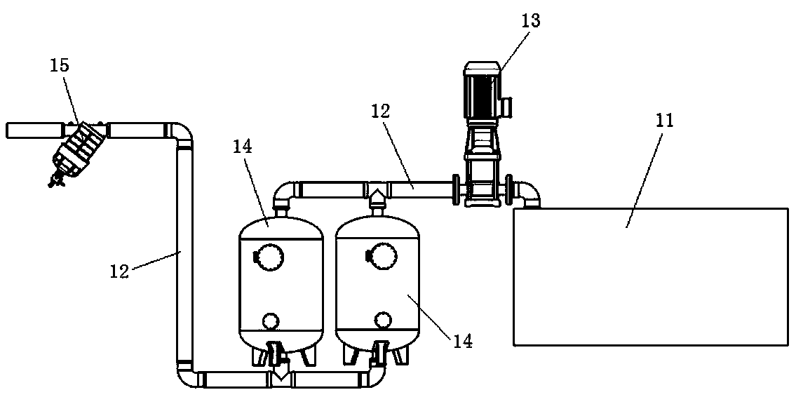 Water and fertilizer integration system for mountainous and hilly regions