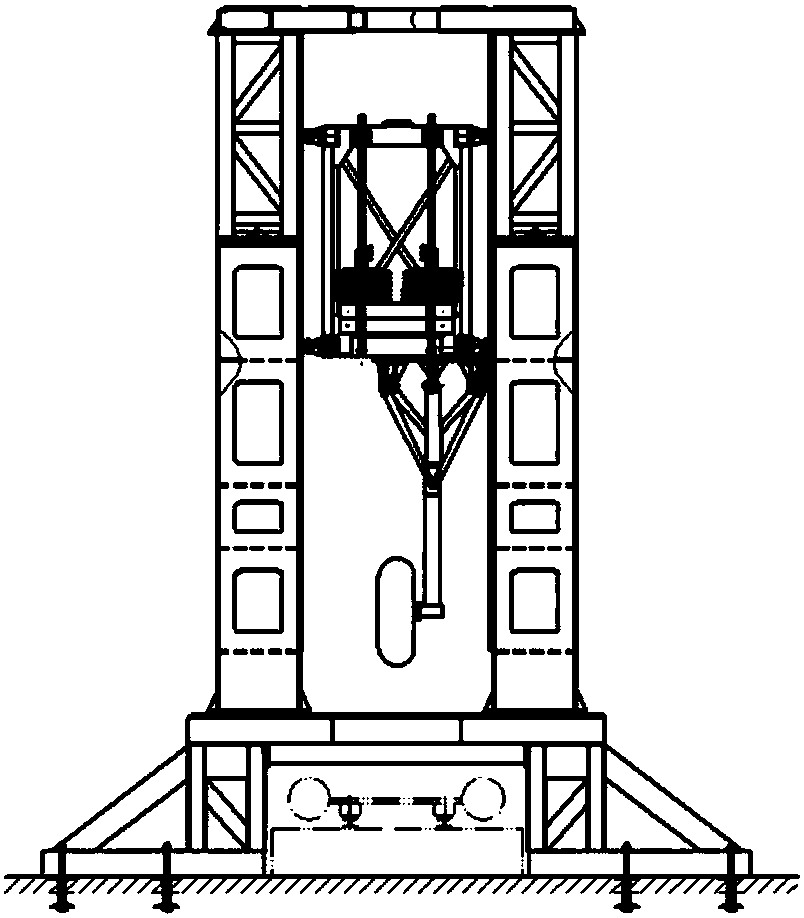 Experiment apparatus and experiment method for dynamic energy absorption characteristic of arresting system