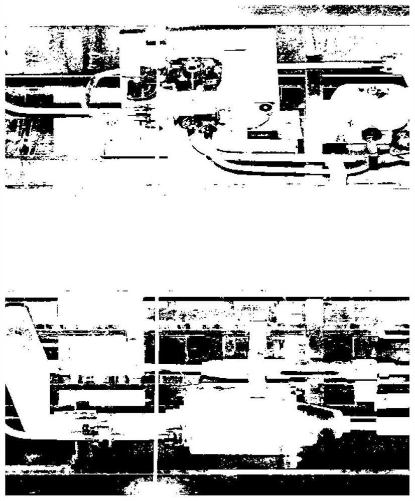 Truck brake cylinder inclination detection method based on variance region segmentation