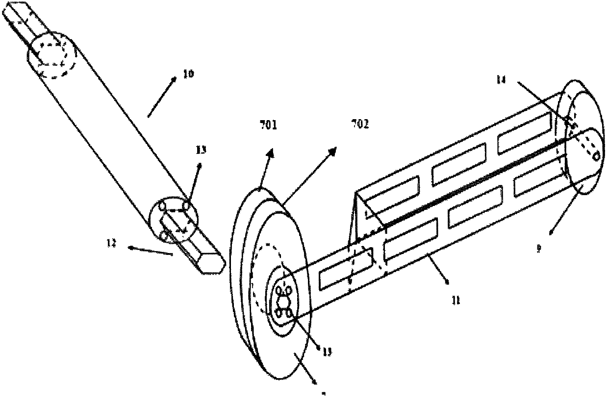 Multi-section swing arm crawler-type robot for detection of mine disasters