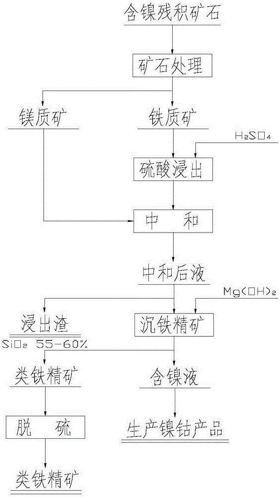 Iron-like concentrate and its preparation method