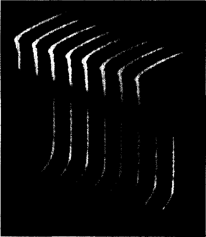 Steel rail wearing integrative parameter vehicle-mounted dynamic measuring device and method