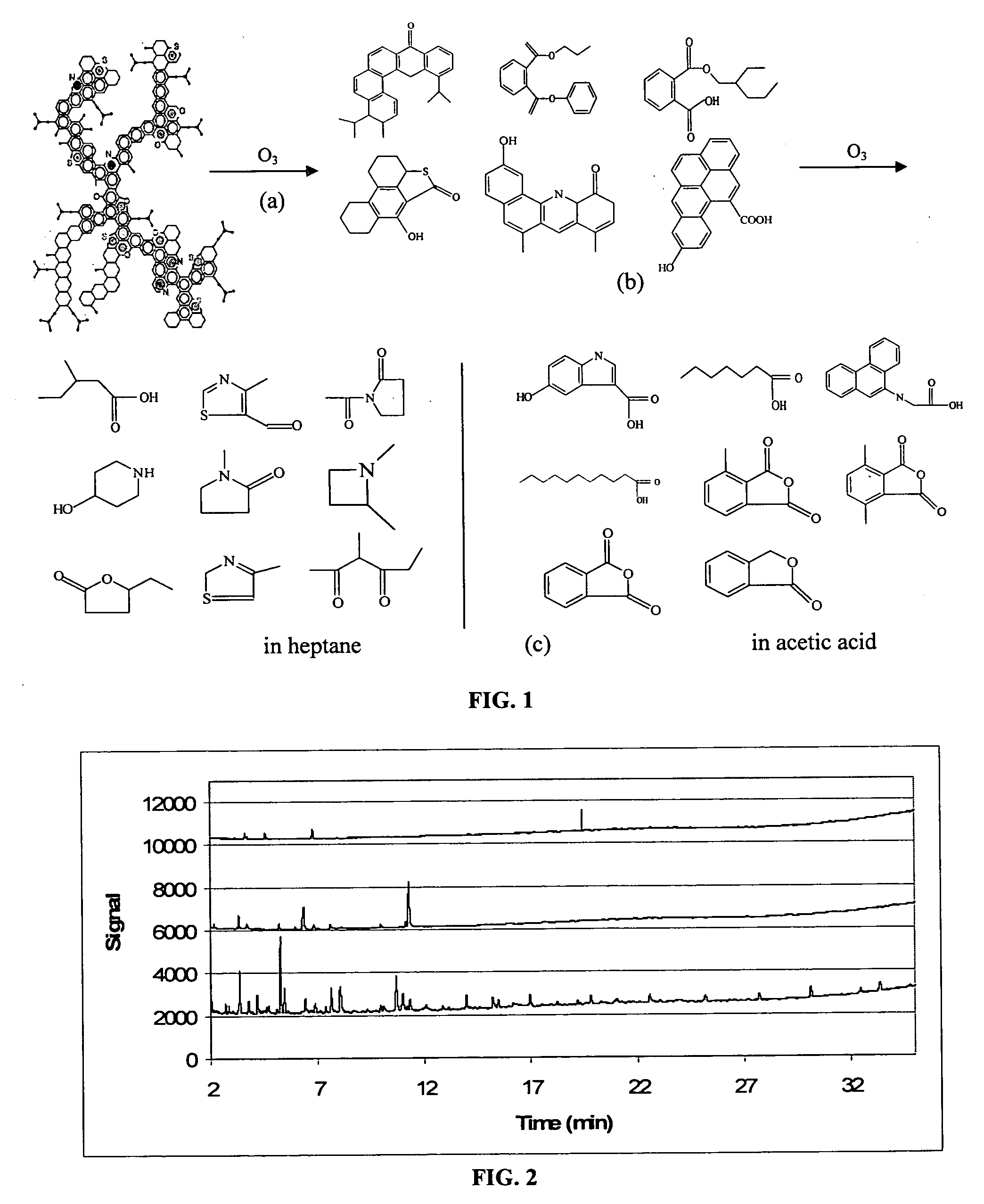 Fragmentation of heavy hydrocarbons using an ozone-containing fragmentation fluid