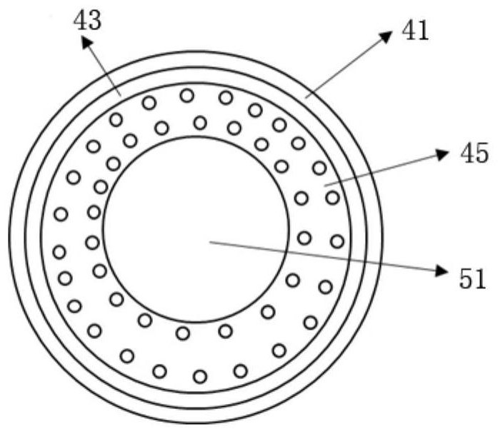 Double-aeration aerobic granular sludge-membrane bioreactor coupling device and application thereof